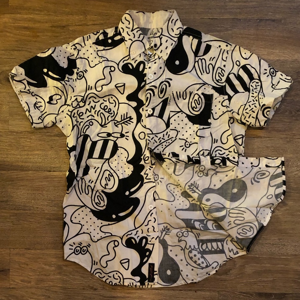 Black/White Graffiti Shirt